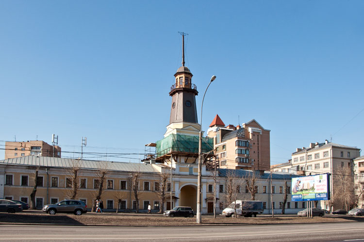 Хамовнический полицейский дом с пожарной каланчей в Москве