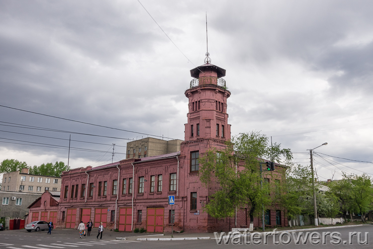 Старинная пожарная часть в Чите