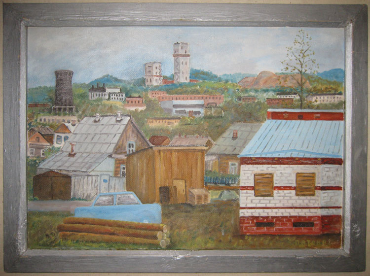 Патока М. А. Картина «Северная окраина Южного посёлка», 1989 г. Патока М. А. Картина «Северная окраина Южного посёлка», 1989 г.