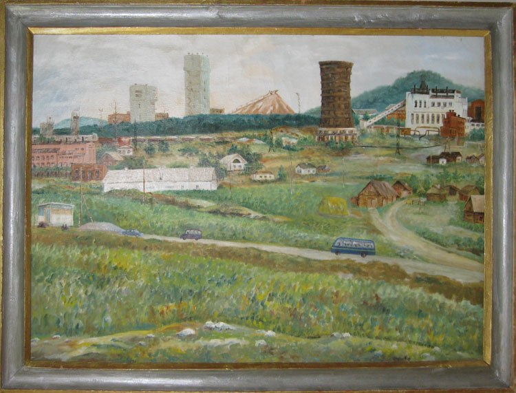 Патока М. А. Картина «Северо-восточная окраина Североуральска», 1974 г. Патока М. А. Картина «Северо-восточная окраина Североуральска», 1974 г.