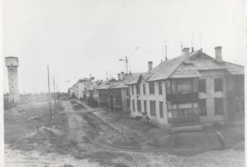 Лыткарино, Спортивная улица, 1950-е гг. Лыткарино, Спортивная улица, 1950-е гг.