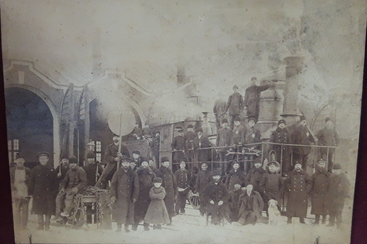 Паровозное депо станции Астапово, 1906 г. Паровозное депо станции Астапово, 1906 г.