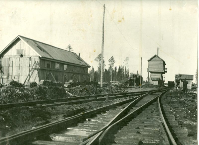 Временное здание станции Мадмас, 1946 г.