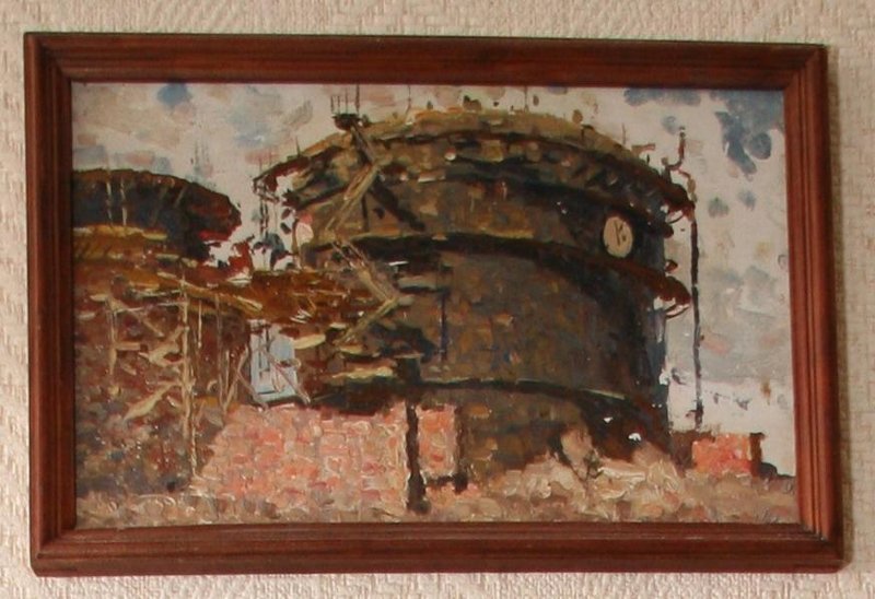 Кузнецов Николай Дмитриевич. Печи известкового завода в Печищах, 1950-е гг.