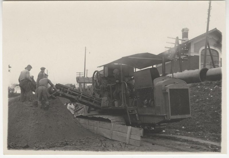 Строительство водопровода в Черкизово, 1937 г.