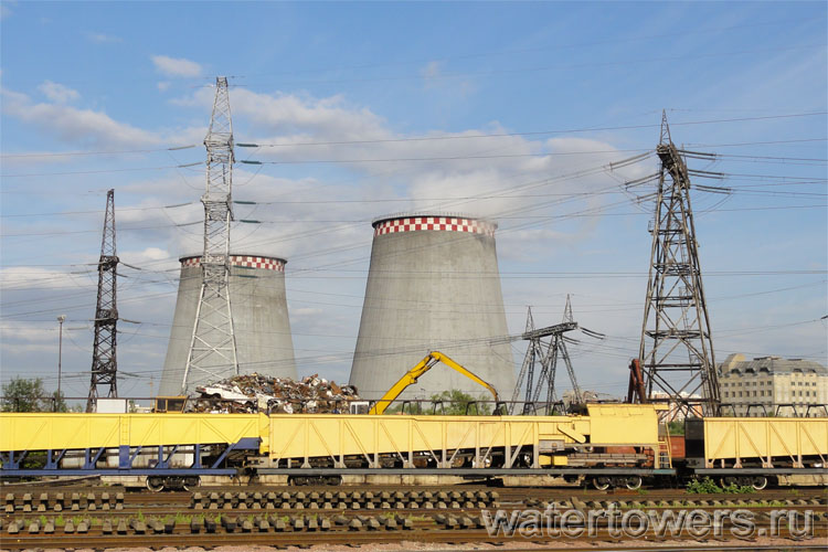 Градирни московской ТЭЦ-25