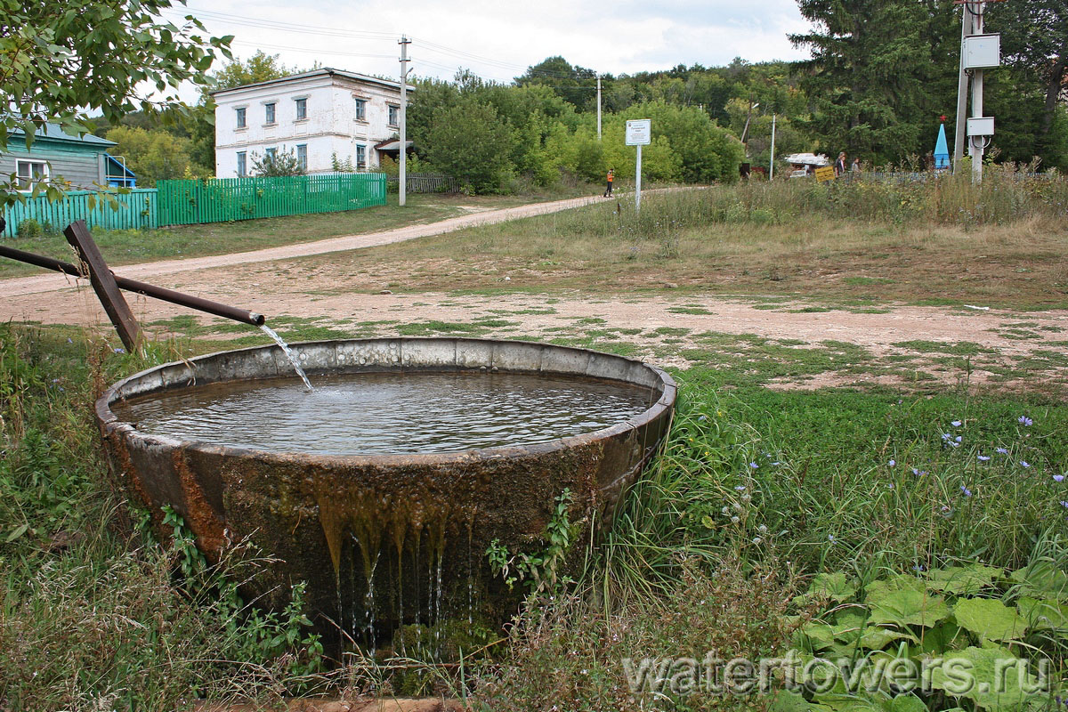 Клепаная чаша усадебного водопровода в Рычково