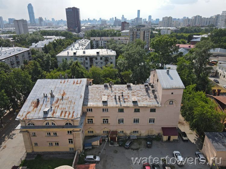 Екатеринбург, баня № 5 на Первомайской улице, вид сверху