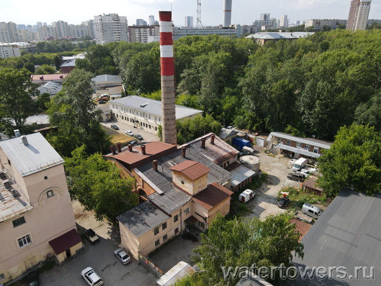 Екатеринбург, котельная при банно-прачечном комбинате № 5, вид сверху