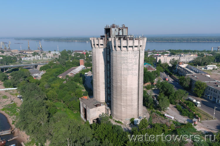 Самарский элеватор, вид сверху
