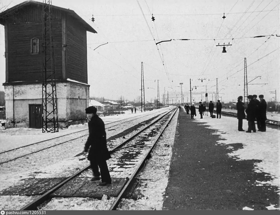 Водонапорная башня станции Липяги, 1980 г.