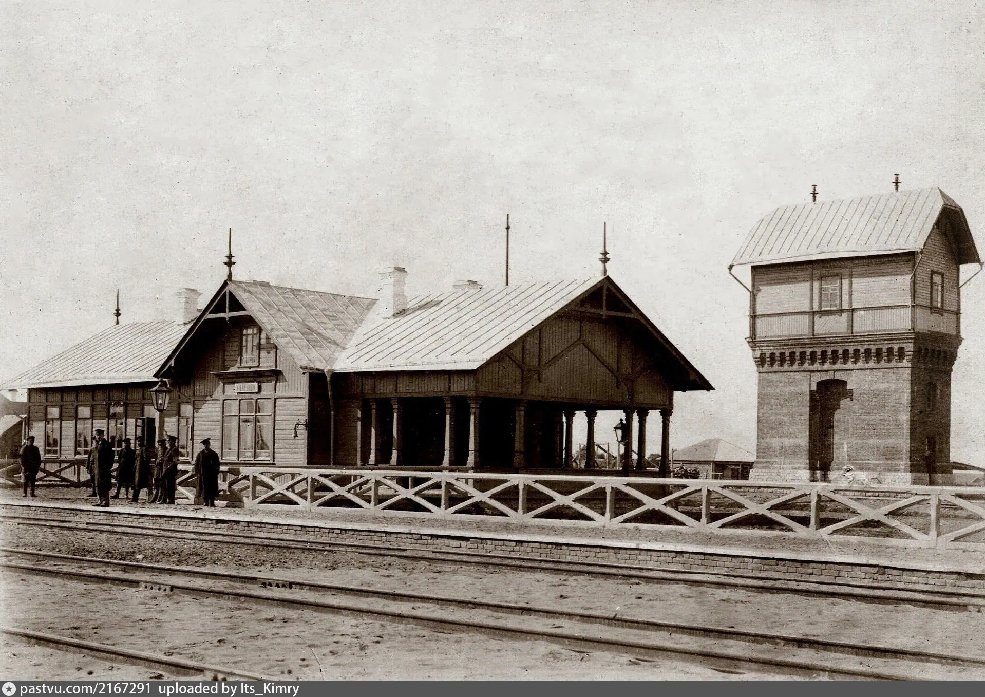 Вокзал и водонапорная башня станции Савелово, 1901–1911 гг.