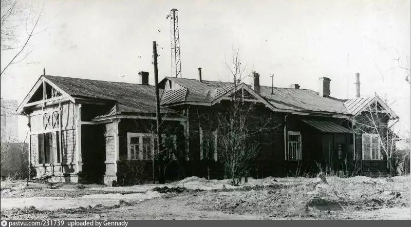 Москва, деревянный вокзал на Подмосковном шоссе, 1960–1983 гг.