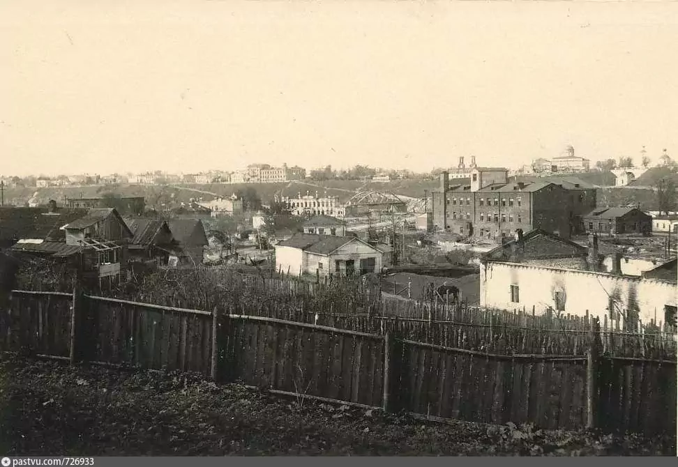 Ржев, Вид центра города от Оковецкой церкви, 1941-1942 гг.