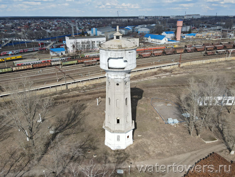 Железобетонная водонапорная башня Отрожских железнодорожных мастерских