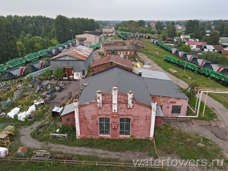 Производственные корпуса Ярославского вагоноремонтного завода, вид сверху