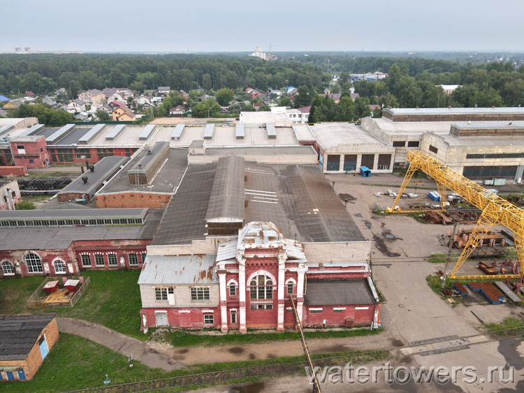 Производственные корпуса Ярославского вагоноремонтного завода, вид сверху