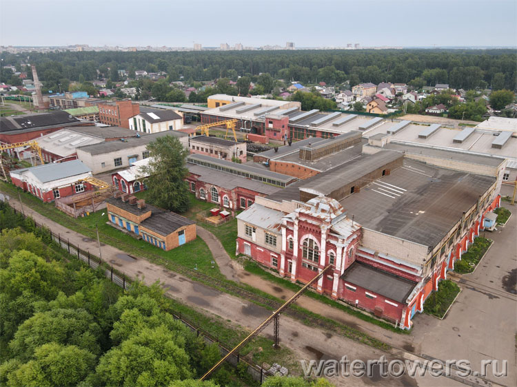Производственные корпуса Ярославского вагоноремонтного завода, вид сверху