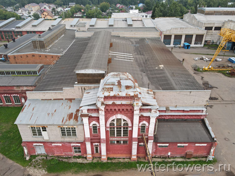 Производственные корпуса Ярославского вагоноремонтного завода, вид сверху