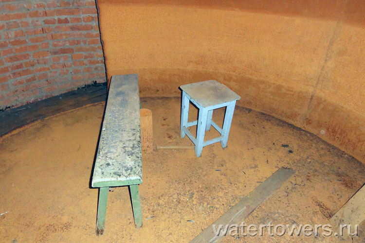 Водонапорная башня пионерского лагеря «Орленок», вид изнутри