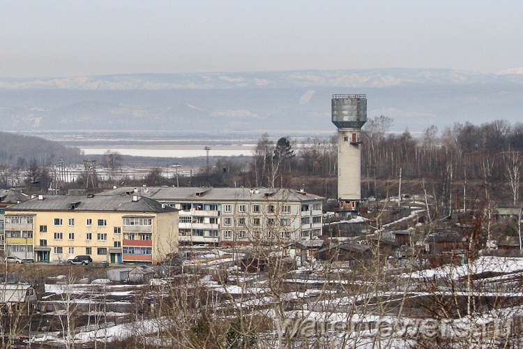 Водонапорная башня в селе Пивань