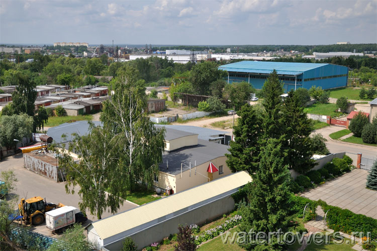 Вид с водонапорной башни в Балабаново