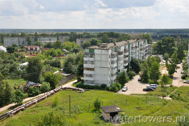 Вид с водонапорной башни в Балабаново