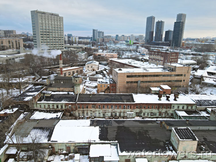 Бывший московский завод «Фили-Кровля», вид сверху