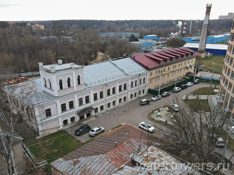 Производственный корпус с водонапорной башней фабрики «Товарищества Франца Рабенека» в Королеве