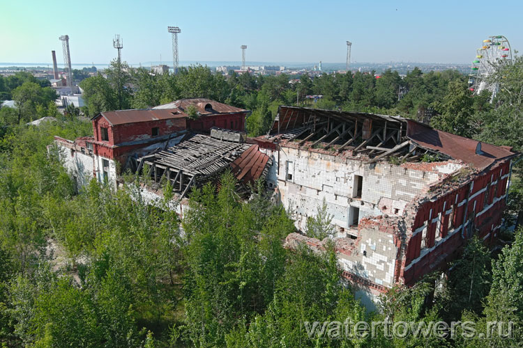 Производственный корпус казенного винного склада №2 в Сызрани, вид сверху