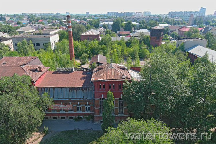 Производственный корпус казенного винного склада №2 в Сызрани, вид сверху