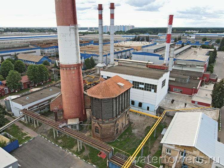Водонапорная башня Тверского вагоностроительного завода, вид сверху Водонапорная башня Тверского вагоностроительного завода, вид сверху