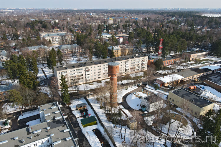 Водонапорная башня в Акулово, вид сверху