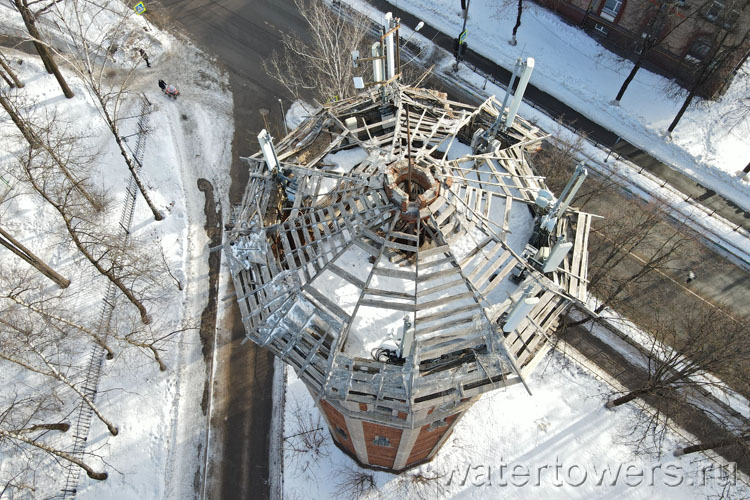 Видное, водонапорная башня на Заводской улице