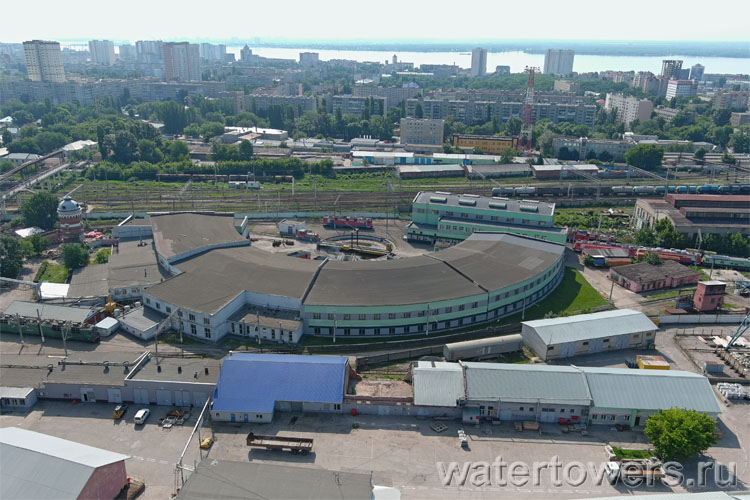 Саратов, веерное депо с поворотным кругом