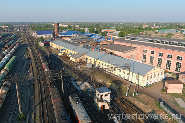 Оренбург, депо, вид сверху