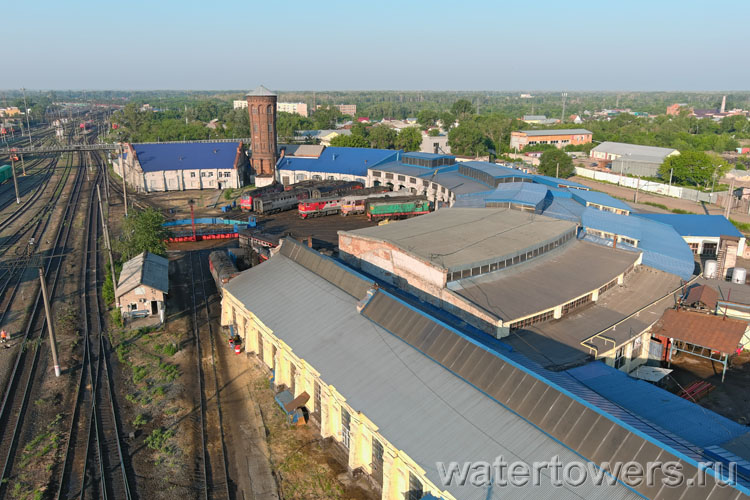 Оренбург, депо, вид сверху