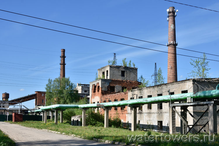Кирпичная водонапорная башня завода «Бежецксельмаш»